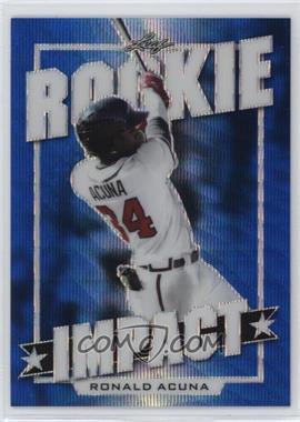 2019 Leaf Best of Sports - 2018 Rookie Impact - Blue Wave #12 - Ronald Acuna Jr. /10