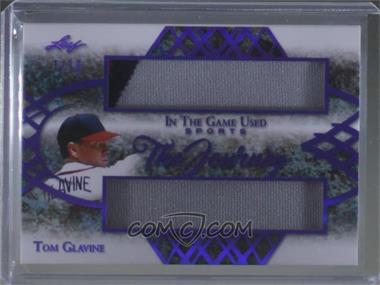 2019 Leaf In The Game Used Sports - The Journey Relics - Purple #TJ-20 - Tom Glavine /10