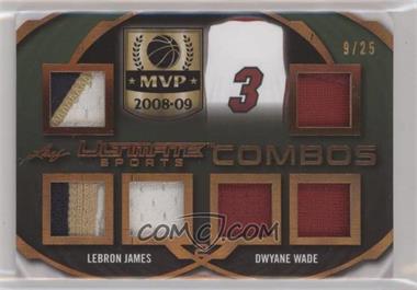 2019 Leaf Ultimate Sports - Ultimate Combos #UC-07 - LeBron James, Dwyane Wade /25