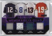 Tom Brady, Troy Aikman, Dan Marino, Joe Montana #/12