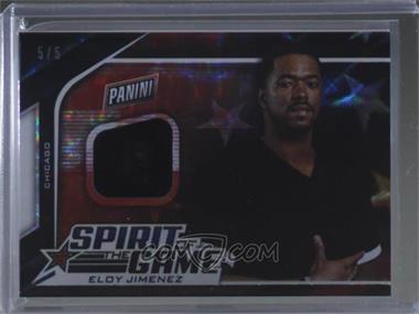 2019 Panini Father's Day - Spirit of the Game Relics - Hyper Plaid #EJ - Eloy Jimenez /5