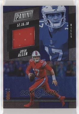 2019 Panini National Convention - Game-Dated Memorabilia - Rapture Blue #JA - Josh Allen (December 16) /15