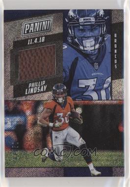 2019 Panini National Convention - Game-Dated Memorabilia - Rapture #PL - Phillip Lindsay /50