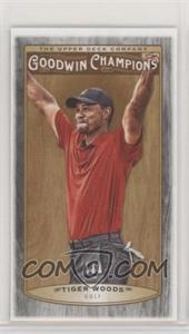 2019 Upper Deck Goodwin Champions - [Base] - Wood Mini Black Lumberjack Back #25 - Tiger Woods /8