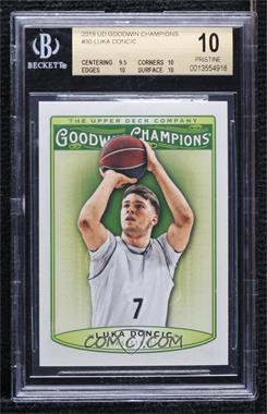 2019 Upper Deck Goodwin Champions - [Base] #30 - Luka Doncic [BGS 10 PRISTINE]