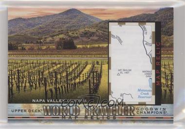 2019 Upper Deck Goodwin Champions - World Traveler Map Relics #WT-172 - Napa Valley, California