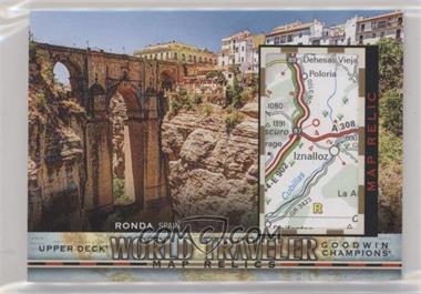 2019 Upper Deck Goodwin Champions - World Traveler Map Relics #WT-225 - Ronda, Spain