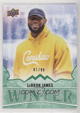 2019 Upper Deck Singles Day Winter North America - [Base] - Green Silver Foil #W5 - LeBron James /99