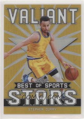 2020 Leaf Best of Sports - Valiant Stars - Gold #VS-07 - Stephen Curry /10