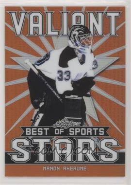 2020 Leaf Best of Sports - Valiant Stars - Orange #VS-10 - Manon Rheaume /50