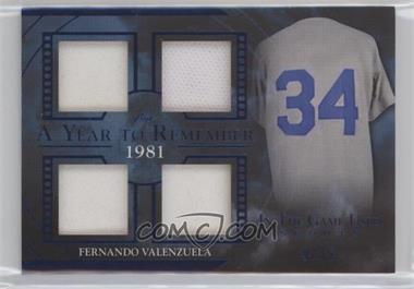 2020 Leaf In The Game Used Sports - A Year to Remember - Blue #AYR-14 - Fernando Valenzuela /35
