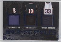 Allen Iverson, Tim Hardaway, Stephon Marbury #/35