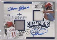 Barry Larkin, Pete Rose #/6