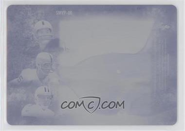 2020 Leaf Superlative - Superlative MVPs - Printing Plate Cyan Back #SMVP-06 - Jim Plunkett, Fred Biletnikoff, Troy Aikman /1