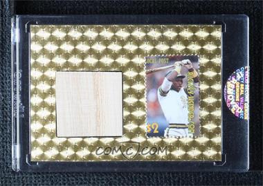 2020 The Bar Pieces of the Past Sports Edition - 1/1 Game Used Relics - SuperFoil #_RIHE.2 - Rickey Henderson /1 [Uncirculated]