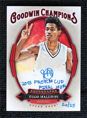 2020 Upper Deck Goodwin Champions - Autographs - Inscriptions #A-TM.1 - Theo Maledon "2019 French Cup Final MVP" /25
