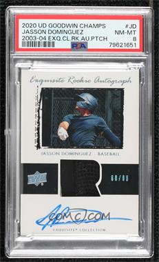 2020 Upper Deck Goodwin Champions - Exquisite Collection 2003-04 Rookie Auto Patch Tribute #03T-JD - Jasson Dominguez /99 [PSA 8 NM‑MT]