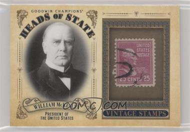 2020 Upper Deck Goodwin Champions - Heads of State Stamp Relics #HS-21 - William McKinley