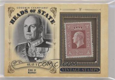 2020 Upper Deck Goodwin Champions - Heads of State Stamp Relics #HS-25 - Olav V of Norway