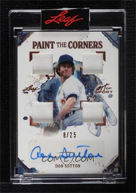 2021 Leaf Art of Sport - Paint the Corners Autographs - Bronze #PC-DS1 - Don Sutton /25 [Uncirculated]