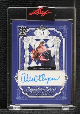 2021 Leaf National Convention - Signature Series - Blue #SSN-LT1 - Lexi Thompson /1 [Uncirculated]