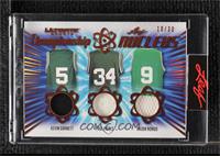 Kevin Garnett, Paul Pierce, Rajon Rondo [Uncirculated] #/30