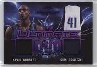 Kevin Garnett, Dirk Nowitzki [EX to NM] #/9