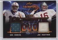 Dan Marino, Joe Montana [EX to NM] #/25