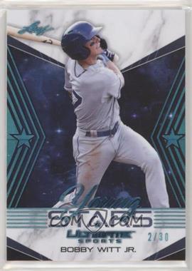 2021 Leaf Ultimate Sports - Young Stars - Teal #YS-05 - Bobby Witt Jr. /30