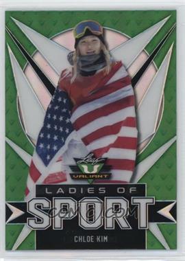 2021 Leaf Valiant Ladies of Sport - [Base] - Green #LS-01 - Chloe Kim
