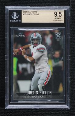 2021 Leaf iCard - [Base] #LI-13 - Justin Fields /953 [BGS 9.5 GEM MINT]