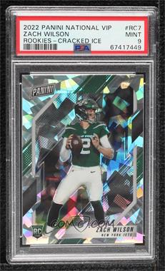 2021 Panini National Convention VIP Gold Pack - [Base] - Cracked Ice Prizm #RC7 - Rookies - Zach Wilson /99 [PSA 9 MINT]