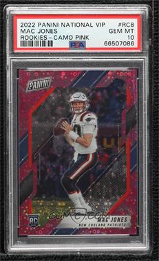 2021 Panini National Convention VIP Gold Pack - [Base] - Pink Camo Disco Prizm #RC8 - Rookies - Mac Jones /50 [PSA 10 GEM MT]