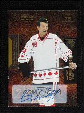 2021 Skybox Metal Universe Champions - [Base] - Gold Autographs #75 - Wayne Gretzky /25 [EX to NM]