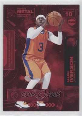 2021 Skybox Metal Universe Champions - [Base] - Precious Metal Gems Red #10 - Allen Iverson /150