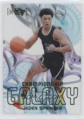 2021 Skybox Metal Universe Champions - Championship Galaxy Acetate #CG-17 - Jaden Springer