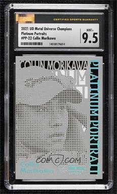 2021 Skybox Metal Universe Champions - Platinum Portraits #PP-22 - Collin Morikawa [CSG 9.5 Mint Plus]