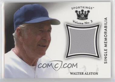2021 Sportkings Volume 2 - Single Memorabilia - Black #SM-WA - Walter Alston
