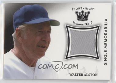 2021 Sportkings Volume 2 - Single Memorabilia - Black #SM-WA - Walter Alston
