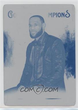 2021 Upper Deck Goodwin Champions - [Base] - Printing Plate Cyan #150 - Splash of Color - LeBron James /1