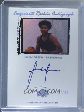 2021 Upper Deck Goodwin Champions - Exquisite Collection 2009-10 Rookie Auto #09T-JG - Jalen Green /49