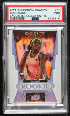 2021 Upper Deck Goodwin Champions - Exquisite Collection Rookies #R-CG - Coco Gauff /149 [PSA 9 MINT]