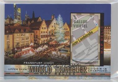 2021 Upper Deck Goodwin Champions - World Traveler Map Relics #WT-255 - Frankfurt, Germany