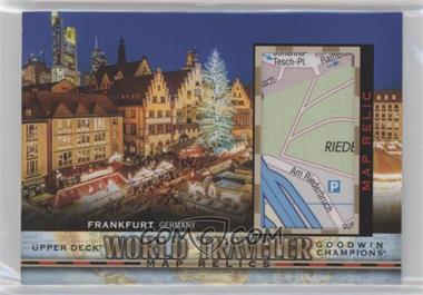 2021 Upper Deck Goodwin Champions - World Traveler Map Relics #WT-255 - Frankfurt, Germany