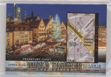 2021 Upper Deck Goodwin Champions - World Traveler Map Relics #WT-255 - Frankfurt, Germany