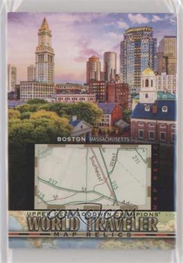 2021 Upper Deck Goodwin Champions - World Traveler Map Relics #WT-260 - Boston, MA