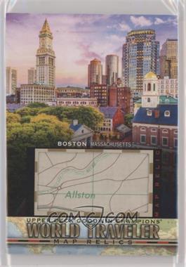 2021 Upper Deck Goodwin Champions - World Traveler Map Relics #WT-260 - Boston, MA