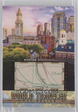 2021 Upper Deck Goodwin Champions - World Traveler Map Relics #WT-260 - Boston, MA
