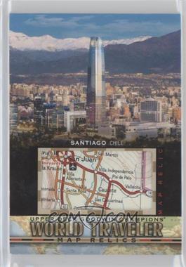 2021 Upper Deck Goodwin Champions - World Traveler Map Relics #WT-266 - Santiago, Chile