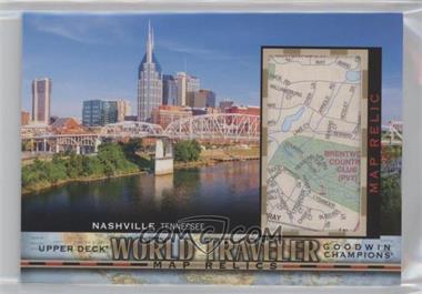 2021 Upper Deck Goodwin Champions - World Traveler Map Relics #WT-291 - Nashville, TN